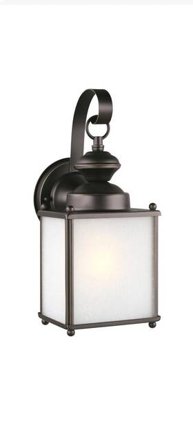 84570en3-71 Generation Lighting Antique Bronze One Light Outdoor Wall Lantern From The Jamestowne Collection