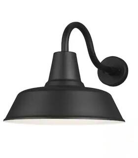8837401-12 Generation Lighting 8837401-12/t Barn 1-light Black Farmhouse Outdoor Turtle Wall Sconce