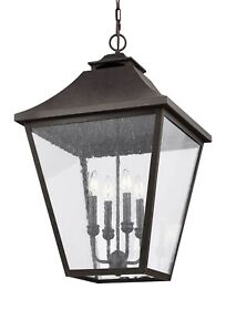 Ol14409sbl Generation Lighting Ol14409 Galena 4 Light 18inch.w Outdoor Taper Sable