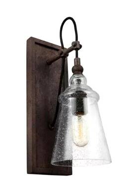 Wb1850 Generation Lighting Loras Wall Mount Scone Light Fixture Seeded Bubble Glass