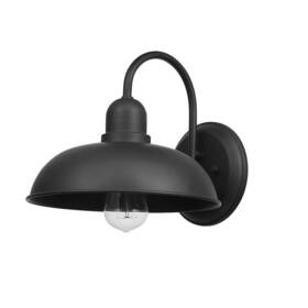 44350 Globe Donahue 1 Light Outdoor Indoor Wall Sconce Matte Black Bulb Included 220 L