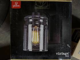 44542 Globe Crowe Matte Black 1-light Outdoor Wall Sconce With Seeded Glass Shade