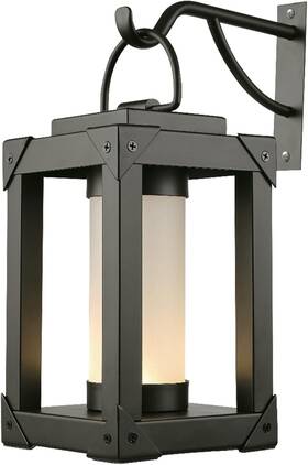 44753 Globe Electric Led Integrated Battery Operated Lantern Bronze