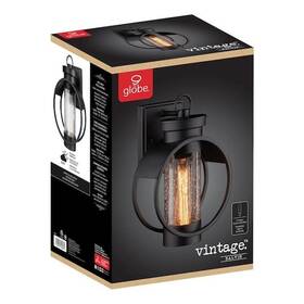 44306 Globe Electric Balvin Black Industrial Indoor/outdoor 1-light Wall Sconce