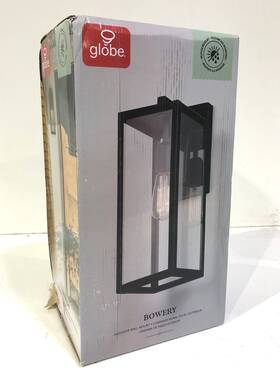44837 Globe Electric Bowery 1-light Brushed Dark Bronze Outdoor Wall Lantern New 44837 Globe Electric Bowery 1-light Brushed Dark Bronze Outdoor Wall Lantern New