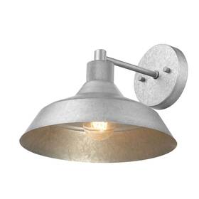 44840 Globe Electric Sutton Outdoor/indoor Wall Sconce Galvanized Metal Tex