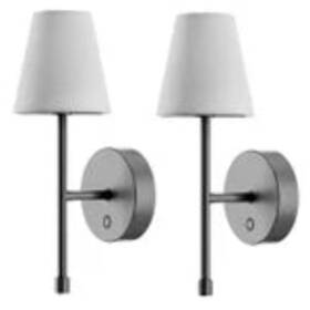 Globe Electric 582199888831 Wireless Rechargeable Led Integrated Wall Sconce 2-pack Globe Electric 582199888831 Wireless Rechargeable Led Integrated Wall Sconce 2-pack