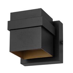 91005232 Globe Electric Yvie 5 Inch Tall Outdoor Wall Sconce - Black