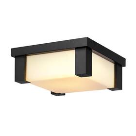 91009557 Globe Electric Armando 12 Inch W Flush Mount Square Outdoor - Matte 91009557 Globe Electric Armando 12 Inch W Flush Mount Square Outdoor - Matte