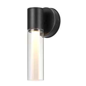 91009561 Globe Electric 12 Inch Tall Led Outdoor Wall Sconce - Black
