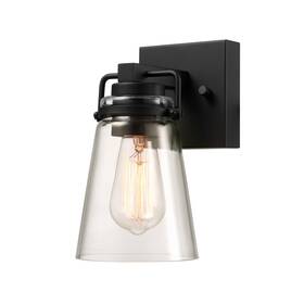 91011572 Globe Electric 10 Inch Tall Led Outdoor Wall Sconce - Black
