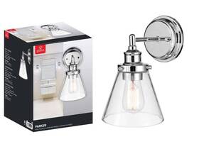 51555 Globe Electric Company Usa Inc Wall Sconce 1-light 60w 120v Indoor Chrome - #51555 Parker