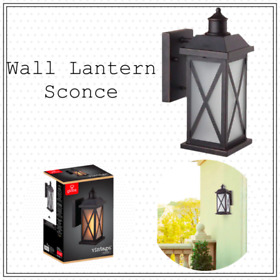 43634 Globe Electric Ridley Wall Lantern Sconce 1-light Brushed Bronze Outdoor 43634 Globe Electric Ridley Wall Lantern Sconce 1-light Brushed Bronze Outdoor