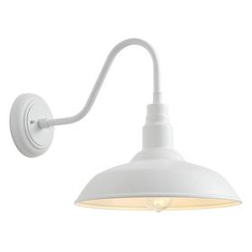 Lm2201-wh Goalplus 10ftft Diameter Outdoor Gooseneck Barn Light Fixture With Wall Mount White Exterio Lm2201-wh Goalplus 10ftft Diameter Outdoor Gooseneck Barn Light Fixture With Wall Mount White Exterio