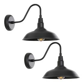 Lm2202-2p Goalplus 14 Inch Outdoor Gooseneck Light Fixture For Porch 2 Pack Large