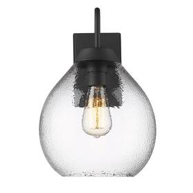 1094-owm Golden Lighting Hcg Ariella 15 Inch Tall Wall Sconce - Black