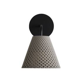 2419-owl Golden Lighting Clarus 7 Inch Tall Outdoor Wall Sconce - Grey Cement