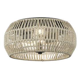 6073-ofm Golden Lighting Seabrooke 2 Light 14 Inch W Outdoor Flush - Natural Black / 6073-ofm Golden Lighting Seabrooke 2 Light 14 Inch W Outdoor Flush - Natural Black /