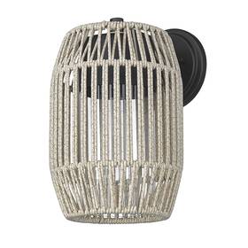 6073-owm Golden Lighting Seabrooke 12 Inch Tall Outdoor Wall Sconce - Black
