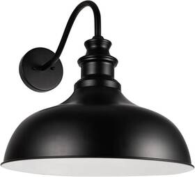 Ddrz015-bk Gooseneck Barn Light Outdoor 20 Inch Dome Exterior Fixture Black Ddrz015-bk Gooseneck Barn Light Outdoor 20 Inch Dome Exterior Fixture Black