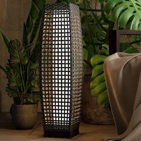Grand Patio 611834517567 Outdoor Floor Lamp Solar Powered Lantern Water-resistant Wicker D