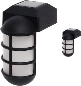 Greenlighting 2 Pack Marina Solar Post Cap Lights Metal Side Mount Dock Light