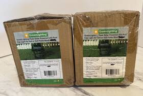 Greenlighting 841478176473 Peak Solar Post Cap Lights Outdoor Fence And Deck Set/2