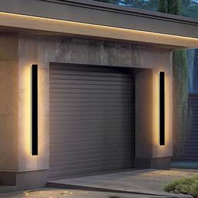 L1202 Gremlbuk 2 Pack 47inch Outdoor Wall Lights Modern Long Led Sconce Waterproof Ip