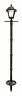 Gs-105s-g Baytown Ez Lamp And Post Bright White Led Black Leds