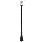 Gs-94b-s Gama Sonic Outdoor Solar Lamp Post Black Integrated Led Light