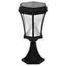 Gs-94fpw Gama Sonic Victorian Solar Dusk To Dawn Black Outdoor Post Wall Light With Bright White Led 0854433001246