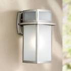 Gzd1691al-2 Possini Euro Design Delevan High Brushed Nickel Outdoor 736101644125