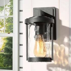 Ha04257 H & 10.5 Inch 1 Led Light Black Outdoor Wall Lantern New Zoriluna Ha04257 H & 10.5 Inch 1 Led Light Black Outdoor Wall Lantern New Zoriluna