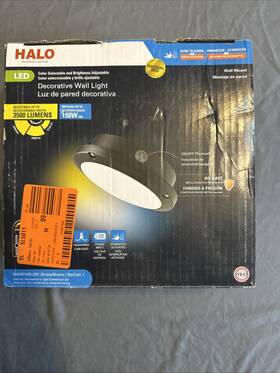 Halo 080083293032 Bkhd Decorative Outdoor Led Wall Light 120-277v - Dusk To Dawn