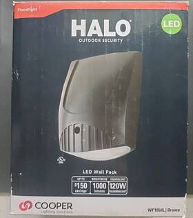 Wp1050l Halo / Cooper Lighting Solutions New Floodlight Led Wall Pack 1 000 Lms Bronze