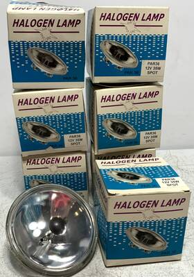 Halogen 609224012761 Lamp Par36 12v 35w Spotlight Bulb Lot Of 7
