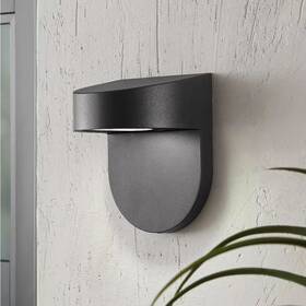 Hampton Bay 445055395313 6.1 Inch Black Integrated Led Hardwired Outdoor Wall Light Lantern Sconce With Fr