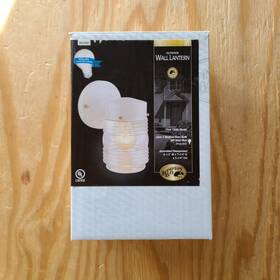 Hampton Bay 725916814281 Exterior Wall Lantern White P/n 252 552