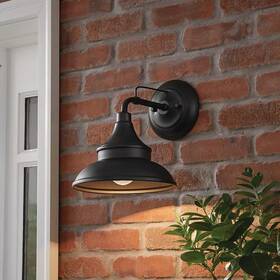 Hampton Bay 736916748650 Wetherby 11 Inch Black Outdoor Hardwired Wall Sconce No Bulbs Hampton Bay 736916748650 Wetherby 11 Inch Black Outdoor Hardwired Wall Sconce No Bulbs