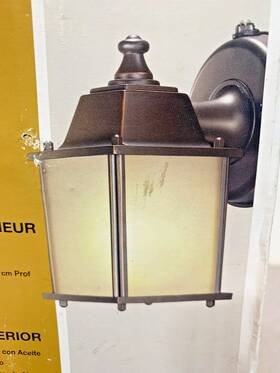 Hampton Bay 940500310756 1-light Oil-rubbed Bronze Outdoor Dusk-to-dawn Wall-mount Lantern Hampton Bay 940500310756 1-light Oil-rubbed Bronze Outdoor Dusk-to-dawn Wall-mount Lantern