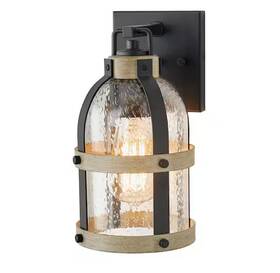 Dshd4994a Hampton Bay Vinwood 10.5 Inch 1-light Matte Black Faux Wood Outdoor Wall Light Lantern Sconce Dshd4994a Hampton Bay Vinwood 10.5 Inch 1-light Matte Black Faux Wood Outdoor Wall Light Lantern Sconce