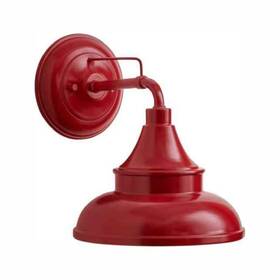 Ew10139rd Hampton Bay 11 Inch Colonial Red Barn Light Outdoor Wall Mount Dimmable Sconce