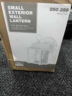 G14806-wh Hampton Bay 8.19 Inch White Decorative Outdoor Wall Coach Lantern Light G14806-wh Hampton Bay 8.19 Inch White Decorative Outdoor Wall Coach Lantern Light