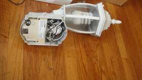 Hb-4192 Hampton Bay Alexandria White Farmhouse Motion Sensor Outdoor See Pics