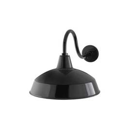 Khc1691a-3 Hampton Bay Easton 14 Inch 1-light Black Barn Hardwired Outdoor Wall Light Lanter
