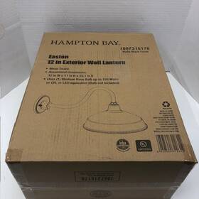 Khc1691am-01 Hampton Bay Khc1691am-01/mb Easton 12 Inch 1-light Copper Barn Outdoor Wall Lantern Sconce - Niob