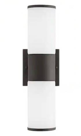 Kif1602lx-01 Hampton Bay Kif1602lx-01/bk 14.25 Inch Millennium Black Led Smart Cylinder Wall Light Hubspace