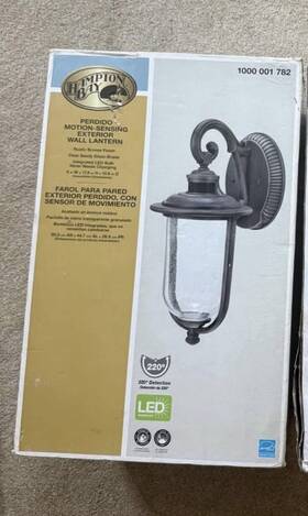 Rfsw30030lrs-ms Hampton Bay Perdido Motion Sensing Exterior Wall Lantern Bronze 1000001782 Rfsw30030lrs-ms Hampton Bay Perdido Motion Sensing Exterior Wall Lantern Bronze 1000001782