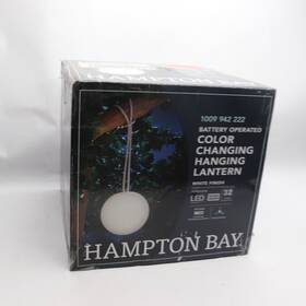 Rs2204039-8-rgb Hampton Bay Rechargeable Ball Outdoor Hanging Lantern Rgb Led 8 Inch