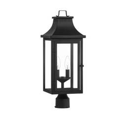 Rs2206125ocp Hampton Bay Flaxton 2-lights 21.5 Inch Black Metal Hardwired Weather Resistant